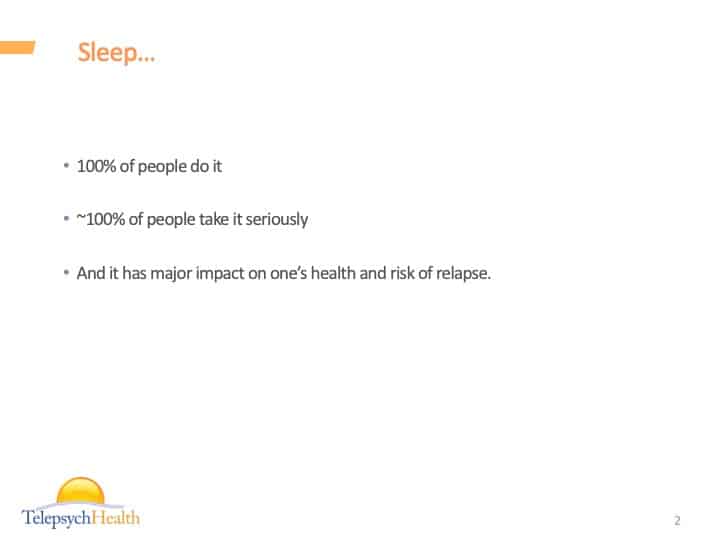 Sleep slide presentation