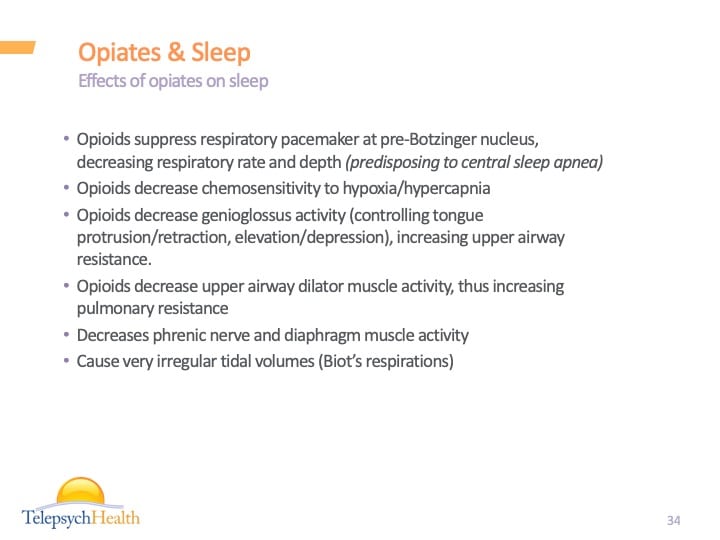 Opiates & sleep slide presentation