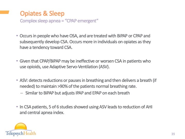 Opiates & sleep slide presentation