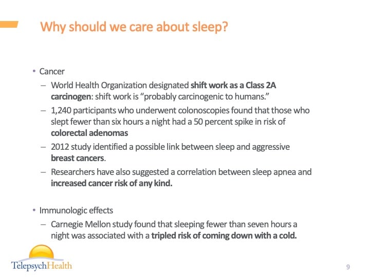 Why should we care about sleep slide presentation