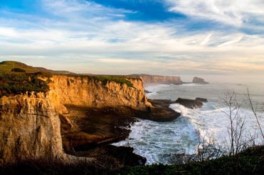 Santa Cruz California cliff shore