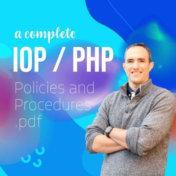 IOP/PHP Policies and Procedures pdf