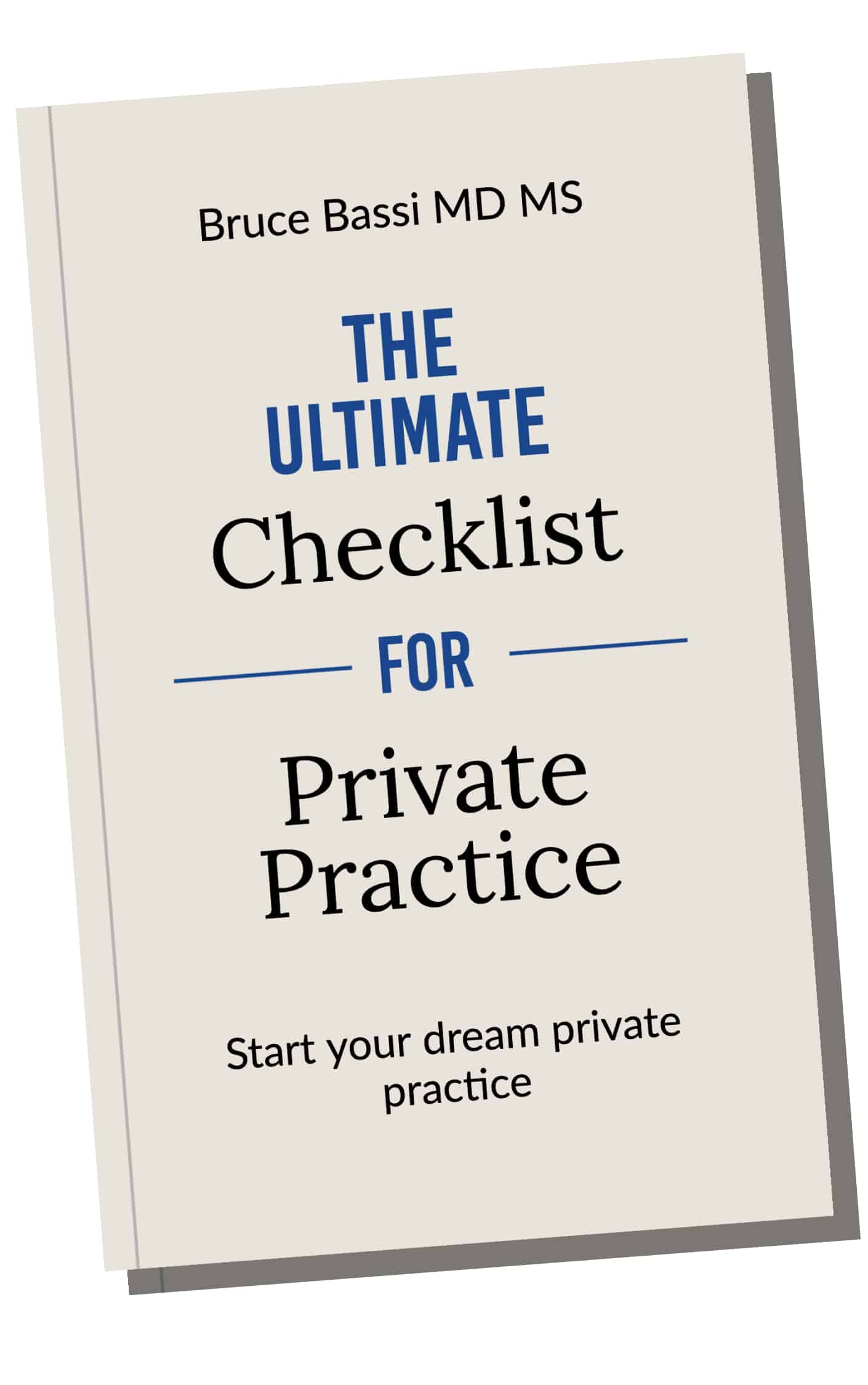 Private Practice Checklist Book Image